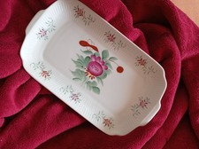 WARNECKE  " Dekor Ostfriesland " elegante KÖNIGS-KUCHENPLATTE  fein handgemalt !