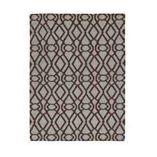 4'3"x5'10" Green 100% Wool Hand Woven Flat Weave Kilim Reversible Rug R87901