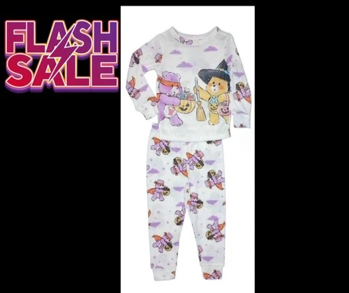 Care Bears Toddlers’ SIZE 5T Halloween Glow In The Dark Pajama Set, 2-Piece NEW - Picture 1 of 12
