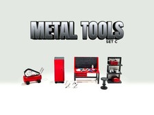 American Diorama 1:64 Figure Set: Metal Tools   Set C AD-2419