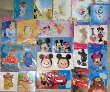 Disney Iron-on Embroidered Applique Patches -MICKEY MOUSE MINNIE MOUSE  MORE