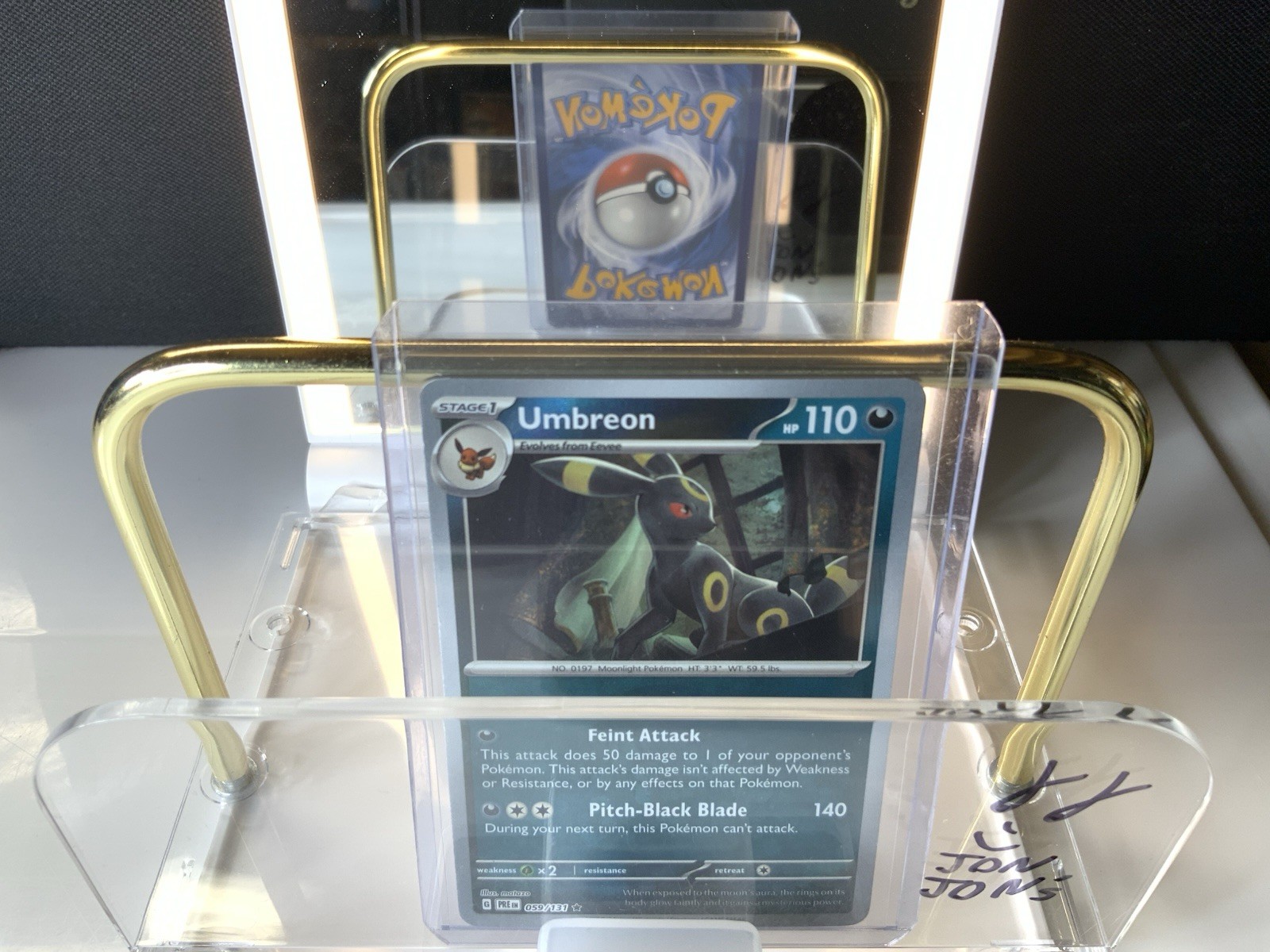 Pokemon Umbreon PRE 059/131 Rare Reverse Holo Near Mint Prismatic Evolutions