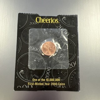 2000 Lincoln Cent Penny Cheerios Memento Coin w/COA Certified By US Mint NR!