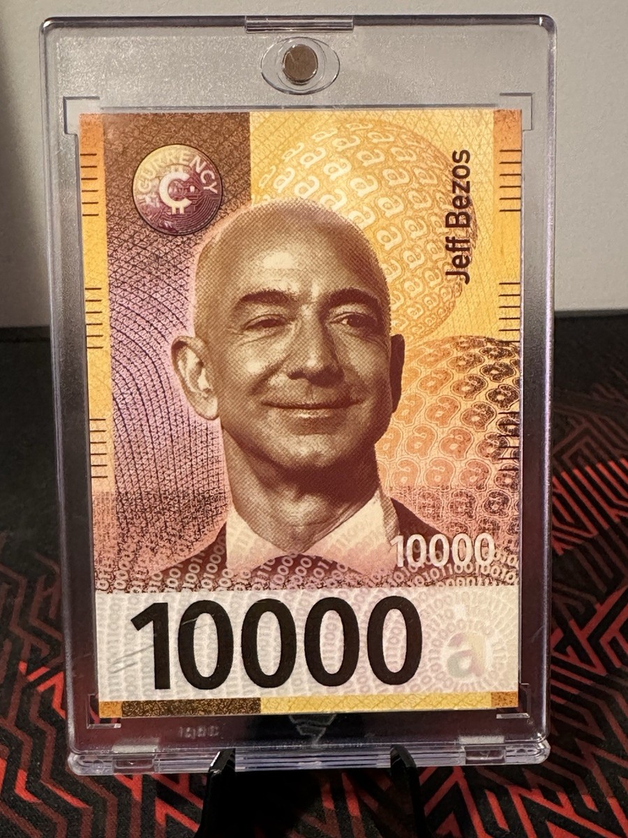 Jeff Bezos Gold Foil 10000 Cardsmiths Space Currency Card Send offers | eBay