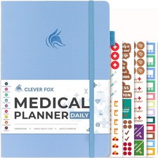 Clever Fox Medical Planner Daily Health Diary Notebook, Wellness Journal ...