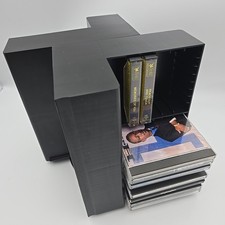 64 CD / 24 Cassette Tape Rotating Storage Rack Carousel Black by SBS Super Rack