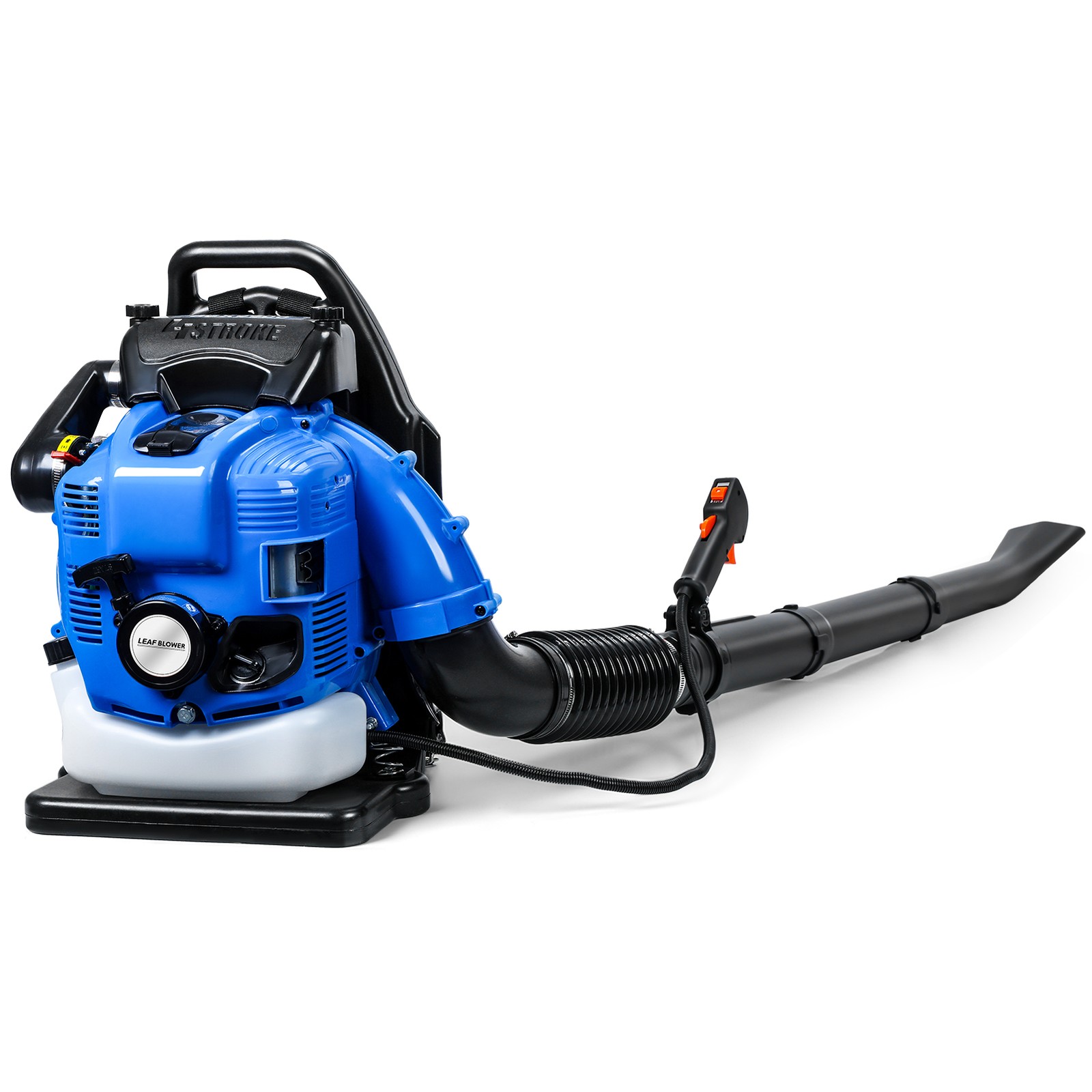 Backpack Leaf Blower Gas Powered Snow Blower 750CFM 205MPH 75.6CC 4-Stroke 