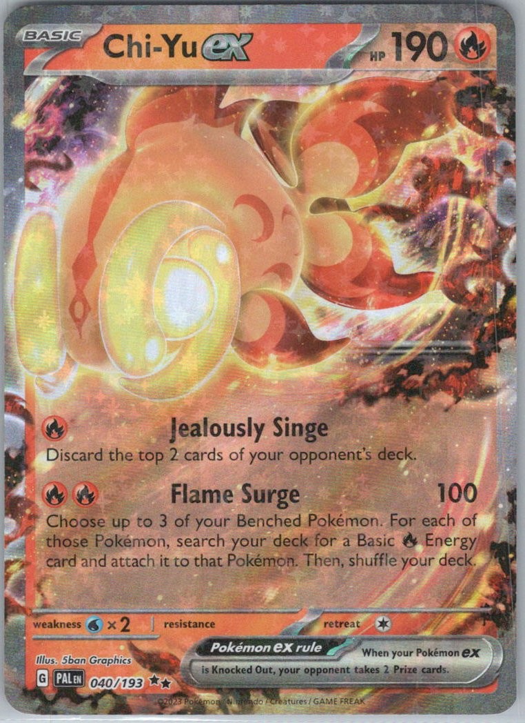 Chi-Yu ex - 040/193 #40/193 (Holo) (NM) SV02: Paldea Evolved PAL Pokemon