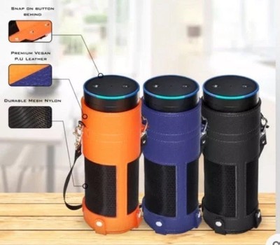 Amazon Echo Device Bundle Black And Bright Orange Padded Large Covers