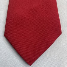 vtg 60s 70s NeckTie Fruit of The Loom Custom Tailor Solid Red Tie Capsule 4x55