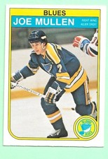 (1) JOE MULLEN 1982-83 O-PEE-CHEE # 307 BLUES ROOKIE EX-MT  CARD (N0301). rookie card picture