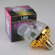LED Full Color Rotating Lamp RGB LED Color Changing Light Bulb For Party Homes