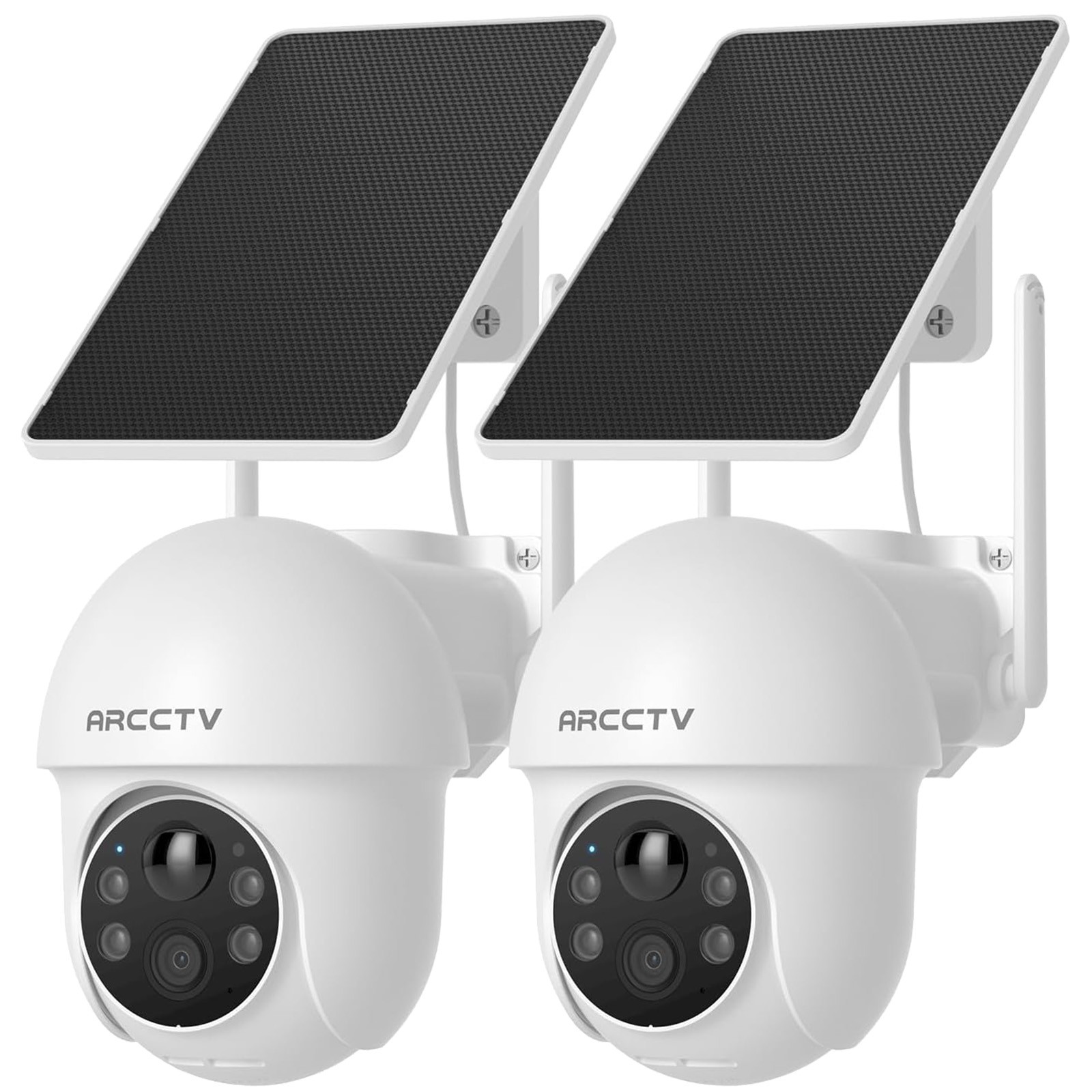 Arcctv 2k wireless security camera system solar battery wifi outdoor 2 way audio