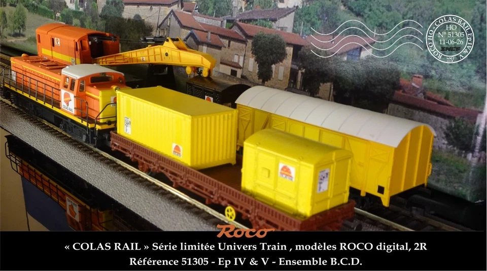 BB 63500 ROCO HO N° 51305 numérique, 2R « COLAS RAIL » Ensemble Série limitée - Photo 2/4