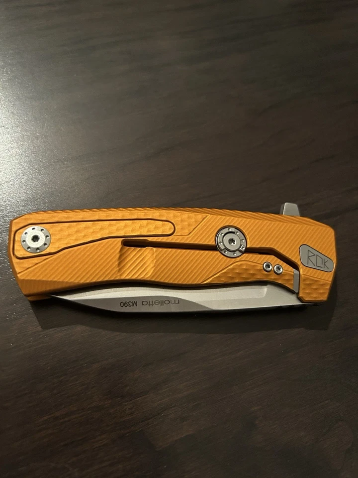 Facas LionSteel ROK Frame Lock ROK A OS M390 aço laranja alumínio - Imagem 4 de 4