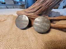 2 Antique Clendenin Bros Cobblers Nails Tins Balto. Advertising Tin 