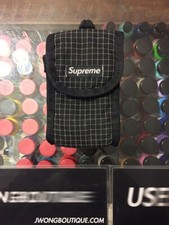 2011 Checkered Pouch Bag Black