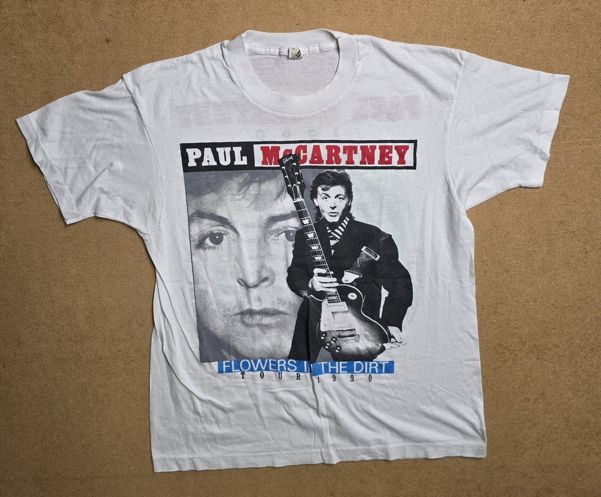 1990 Paul McCartney Flowers In The Dirt World Tour Tee L Wings  
