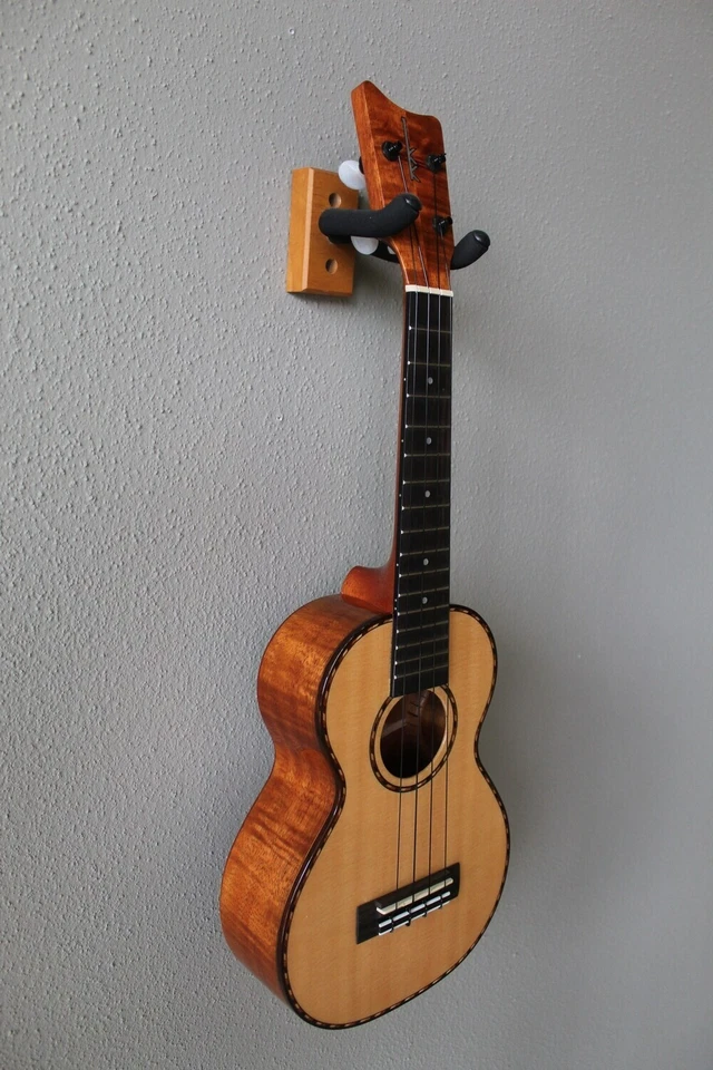 Brand New Kamaka HF-2 DS Spruce Top Deluxe Concert Hawaiian Ukulele - Koa Wood - Image 3 of 4
