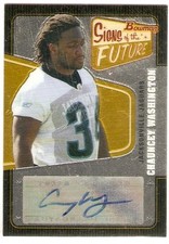 CHAUNCEY WASHINGTON AUTO ROOKIE 2008 BOWMAN CHROME SIGNS OF THE FUTURE JAGUARS