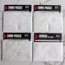 Vintage 1987 Borland Turbo Pascal 4.0 EUREKA The Solver 360K Floppy Disks Only