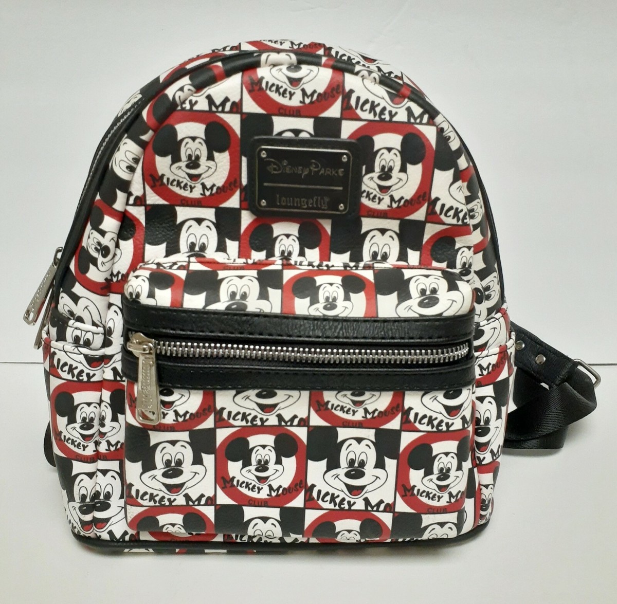 DISNEY LOUNGEFLY MOUSEKETEER MICKEY MOUSE CLUB MINI BACKPACK 