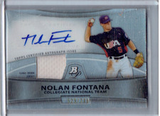 NOLAN FONTANA 2010 Bowman Platinum RPA RC PATCH AUTO /740 #PAR-NF