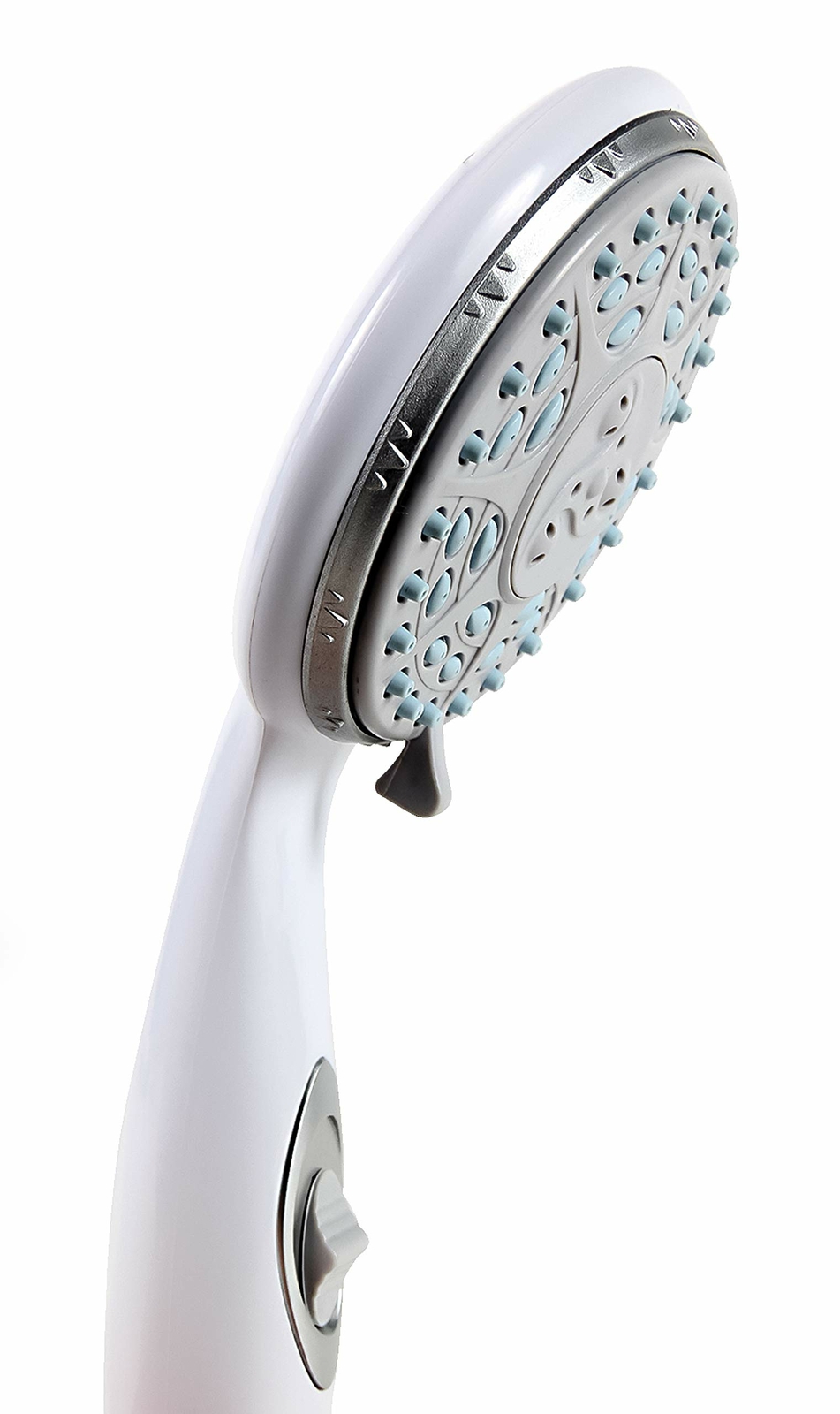 Camco RV Water Conserving Shower Head w/On Off Switch 5 Settings White