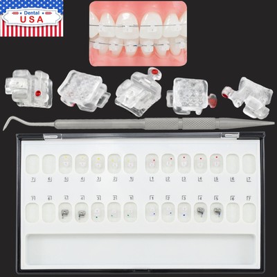US Ormco DAMON Clear Type Bracket Orthodontic Self Ligating Ceramic Roth MBT 022
