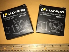 LUXPRO LP345V2 Multi-Color LED Headlamp 303 Lumens With Flood Lights Waterproof