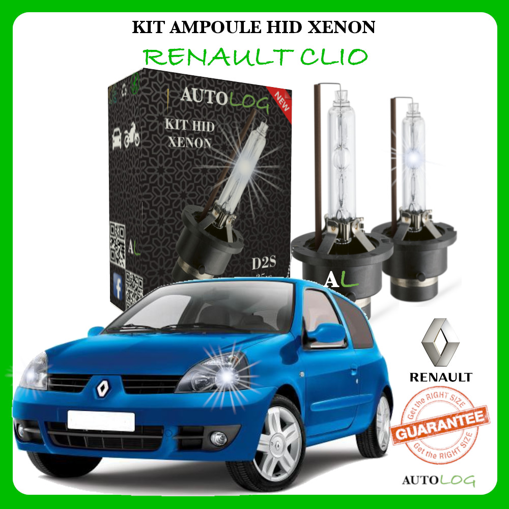 Ampoule xénon Clio 35W améliore la visibilité nocturne en blanc pur 6000K