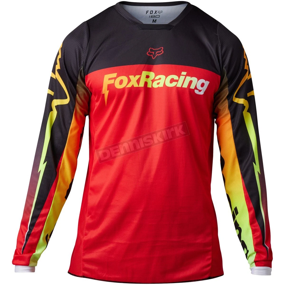 Fox Flo Red 180 Statk Jersey - 30450-110-L | eBay 