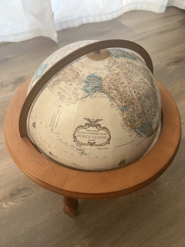 Vintage Replogle World Classic Series 12" Diameter Globe w/ Wood Stand ...