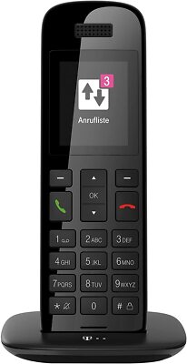 Telekom Speedphone 10 schwarz Mobilteil mit Ladeschale DECT für Router