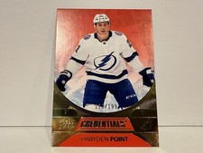 2021-22 UD Credentials Hockey Brayden Point Red Parallel # /199 TB Lightning #7!