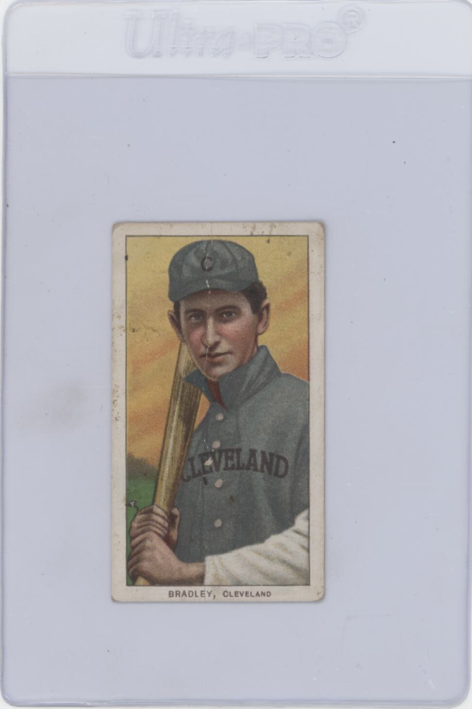 1909-11 Polar Bear T206 BILL BRADLEY (Vertical Crease)