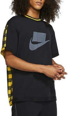 black and yellow nike shirt