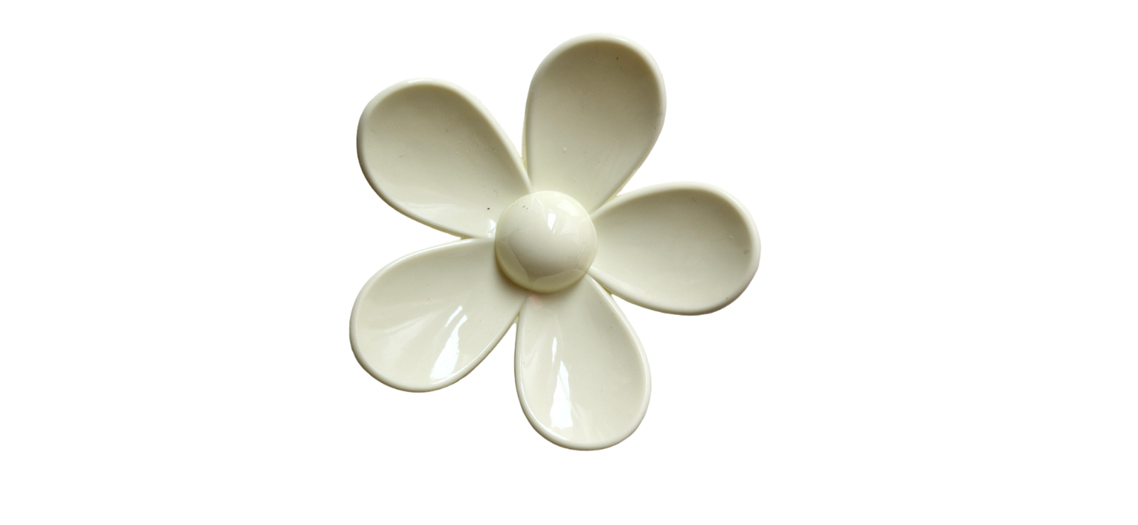 NEW 7.5cm Yellow Flower Design Clamp Claw Hair Clip Grip Jaw Fashion Floral