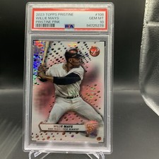 2023 Topps Pristine Willie Mays HOF PSA 10 Low Print 11/15 SF Giants 