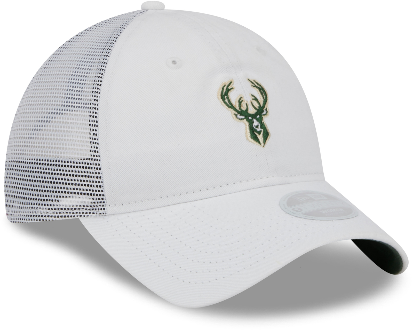 Женская регулируемая шляпа Milwaukee Bucks Mini 9 TWENTY белая Один размер 4890₽