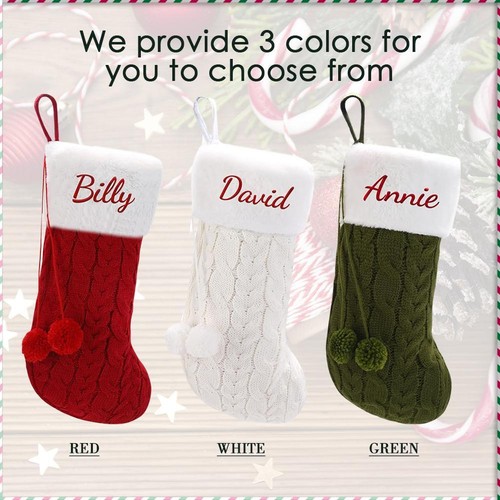 Medias de Navidad Personalizadas - Nombre Personalizado Familia Navidad Medias Xm D1N1 - Imagen 15 de 20