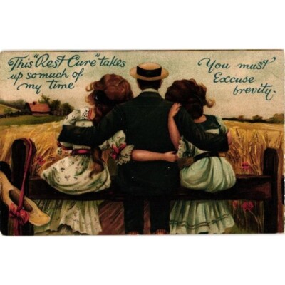 The Rest Cure Takes Up So Much Of My Time Postcard Posted 1958