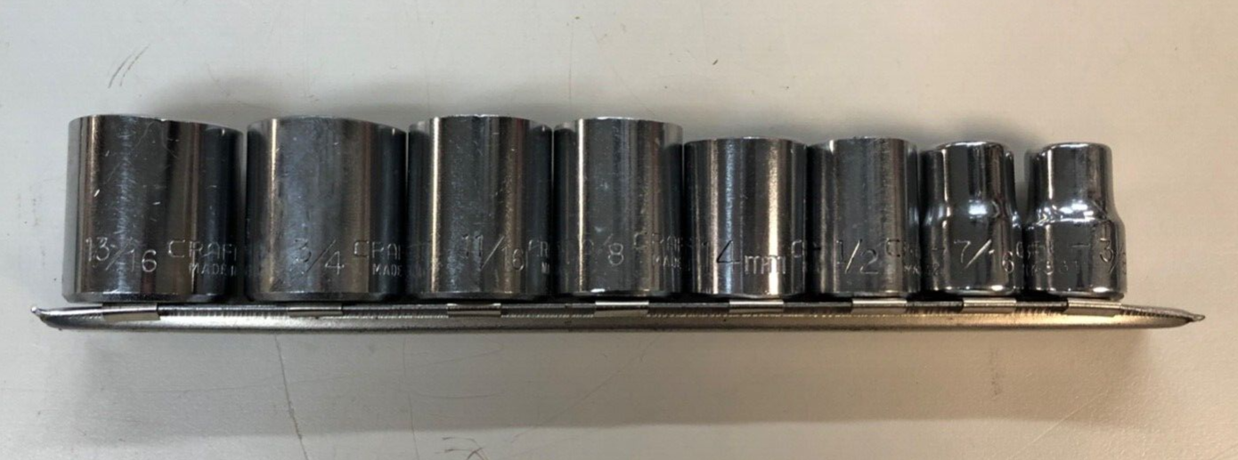 CRAFTSMAN SOCKET SET WITH EXTRAS ! 36 SOCKETS 5 EXTENSIONS WRENCH ...