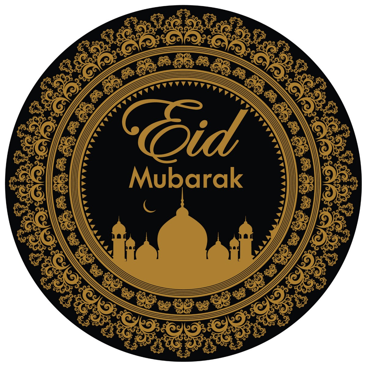 Pegatinas Eid Mubarak - Brillantes O Mate, En Lotes De 24 O 35, Perfectas Para Regalos Y Bolsas