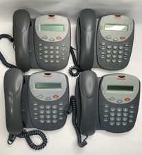 Lot of 4 Avaya 5402 Office IP Phones Digital 2x24 Display w/ Handset  Base