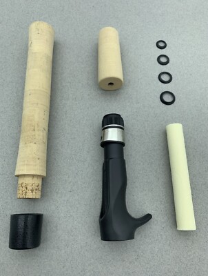 FORECAST Casting Rod Building Handle Kit With 7  Grade AAAA Cork Rear Grip