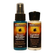 Music Nomad MN117 Drum Detailer and Cymbal Cleaner Combo Pack, 2 oz.