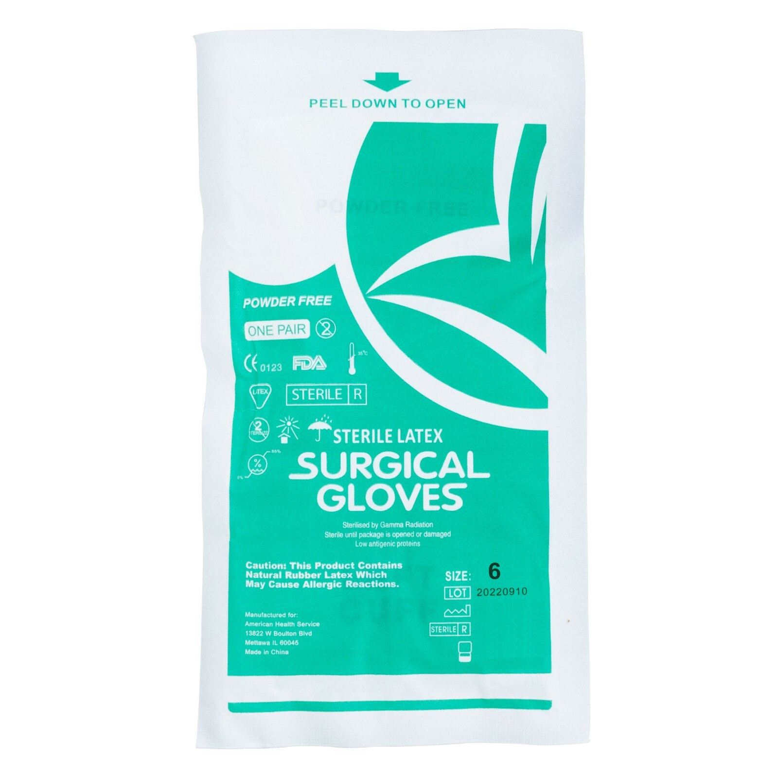 Sterile Latex Surgical Gloves, Size 6, PowderFree, 50 Pairs/Box eBay