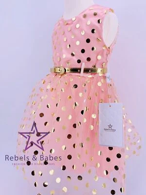 Mädchenkleid festlich, Tüllkleid mit Jeansweste, Gr. 98, 104, 110, 116 - Bild 1 von 4