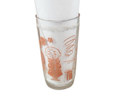 Wizard of Oz Swift Peanut Butter Glass 1950s Wizard Pink Ribbed Wavy bottom